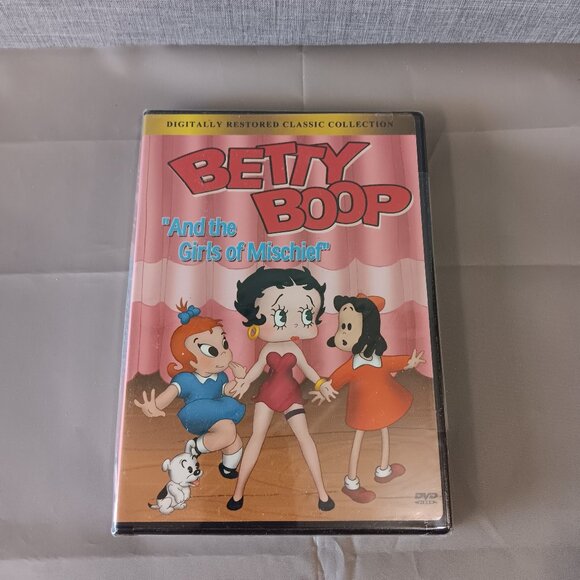 Vintage Cartoon Betty Boop: "And the Girls of Mischief" DVD Movie Remastered - Picture 1 of 2